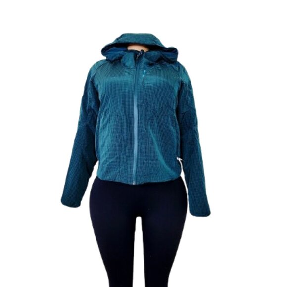Lululemon Women's Dark Teal Lightweight Insulated Full-Zip Hiking Jacket Size 6 - Picture 1 of 9